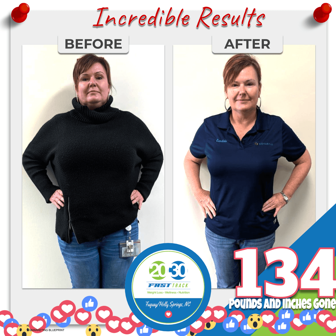 Client weight loss result